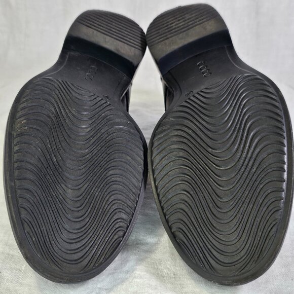 Ecco Sartorelle 25 Tailored Genuine Leather Classic Wingtip Derby Oxfords Shoes - Picture 9 of 11